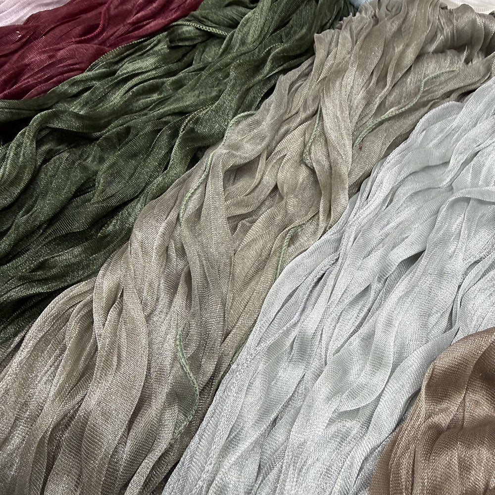 Crinkle Organza Hijab Scarf(MH222)