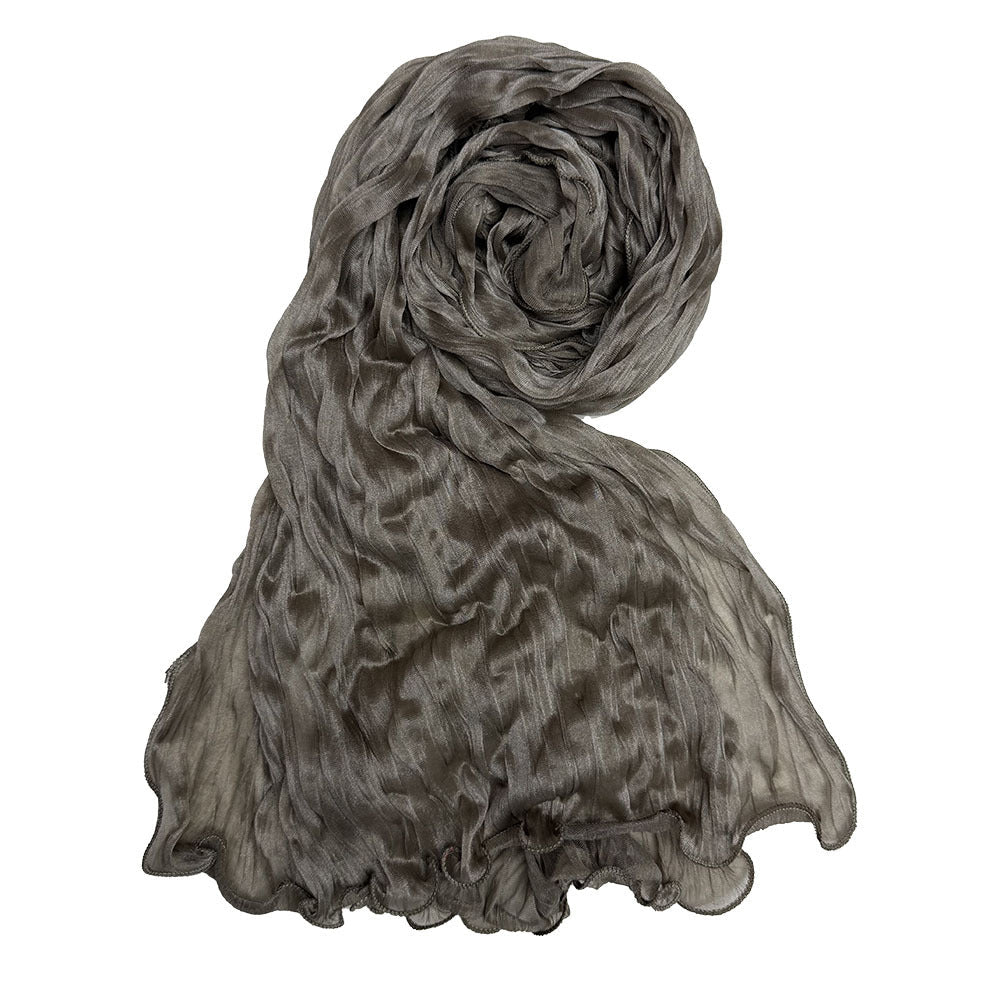 Crinkle Organza Hijab Scarf(MH222)