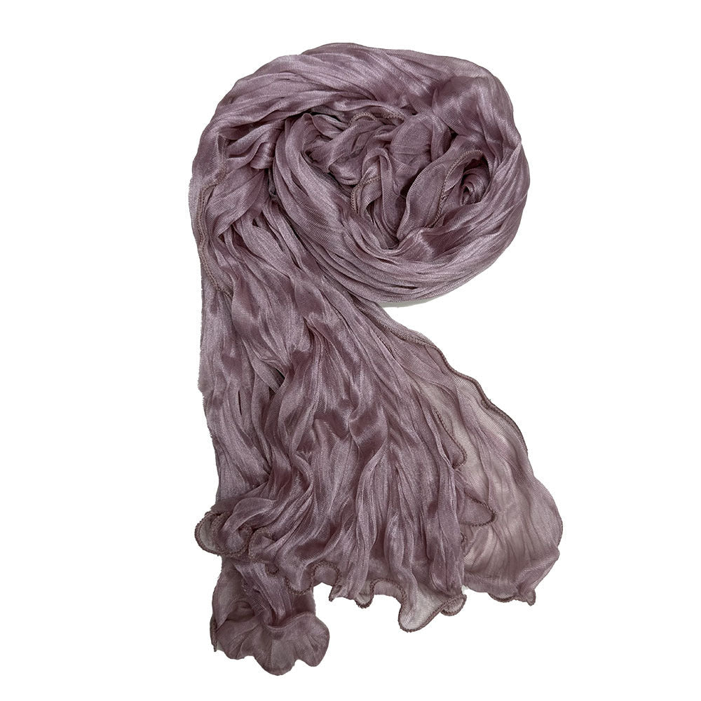 Crinkle Organza Hijab Scarf(MH222)