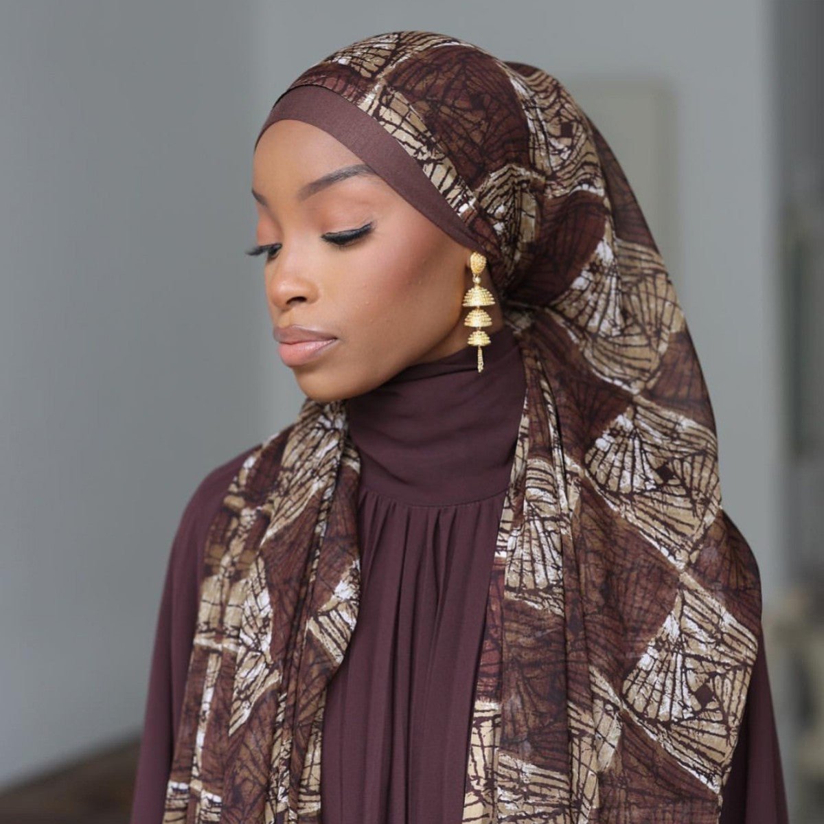 Artisan-Dyed Printed Versatile Hijab (MH169)