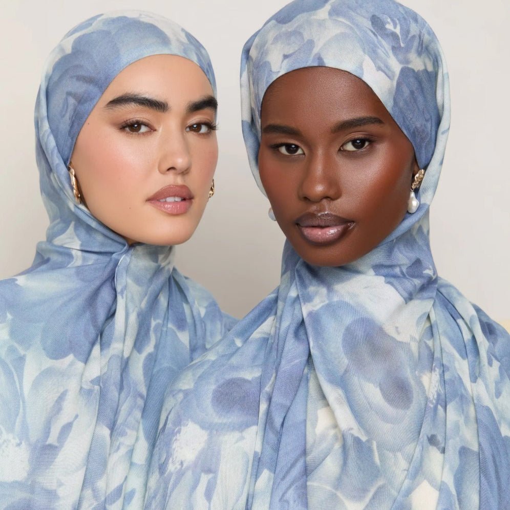 Blossom Watercolor Hijab Versatile Soft Headscarf (MH163)