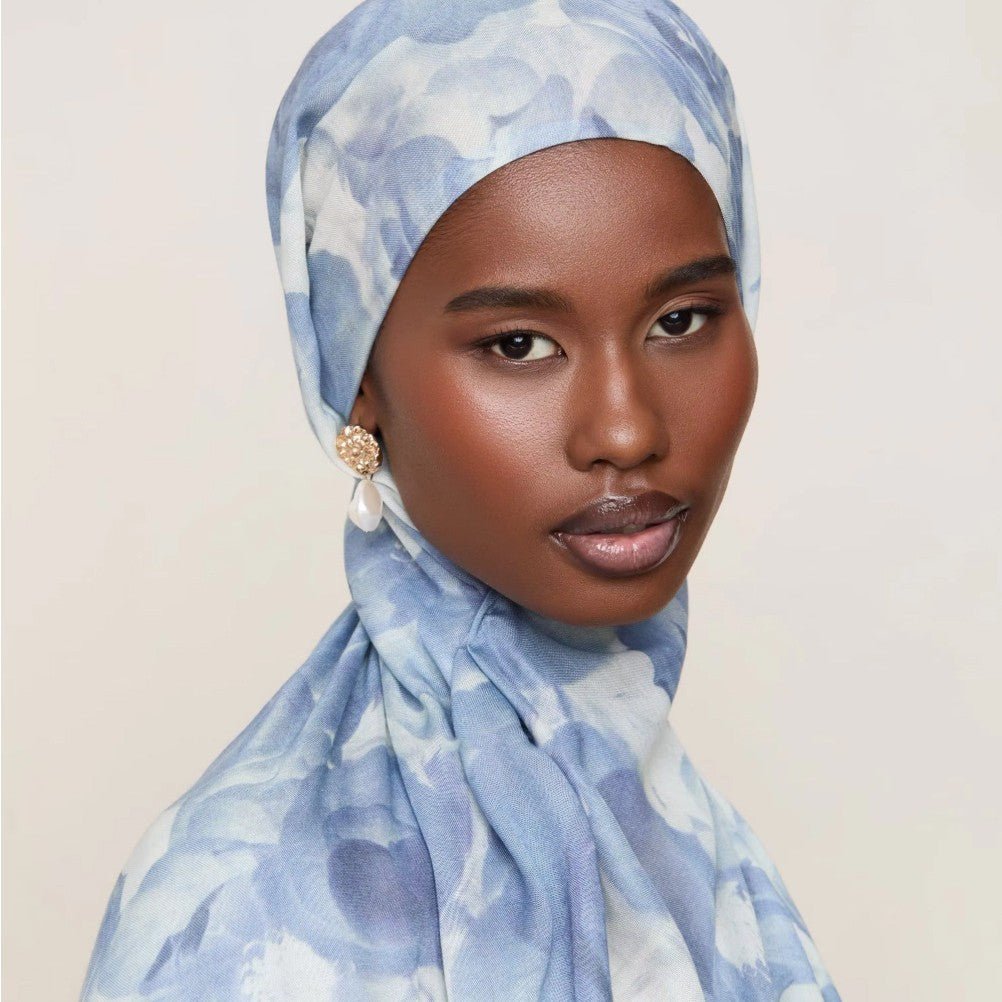 Blossom Watercolor Hijab Versatile Soft Headscarf (MH163)