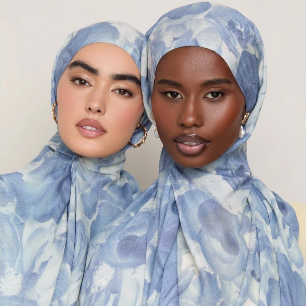Blossom Watercolor Hijab Versatile Soft Headscarf (MH163)