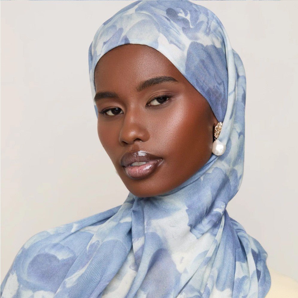 Blossom Watercolor Hijab Versatile Soft Headscarf (MH163)