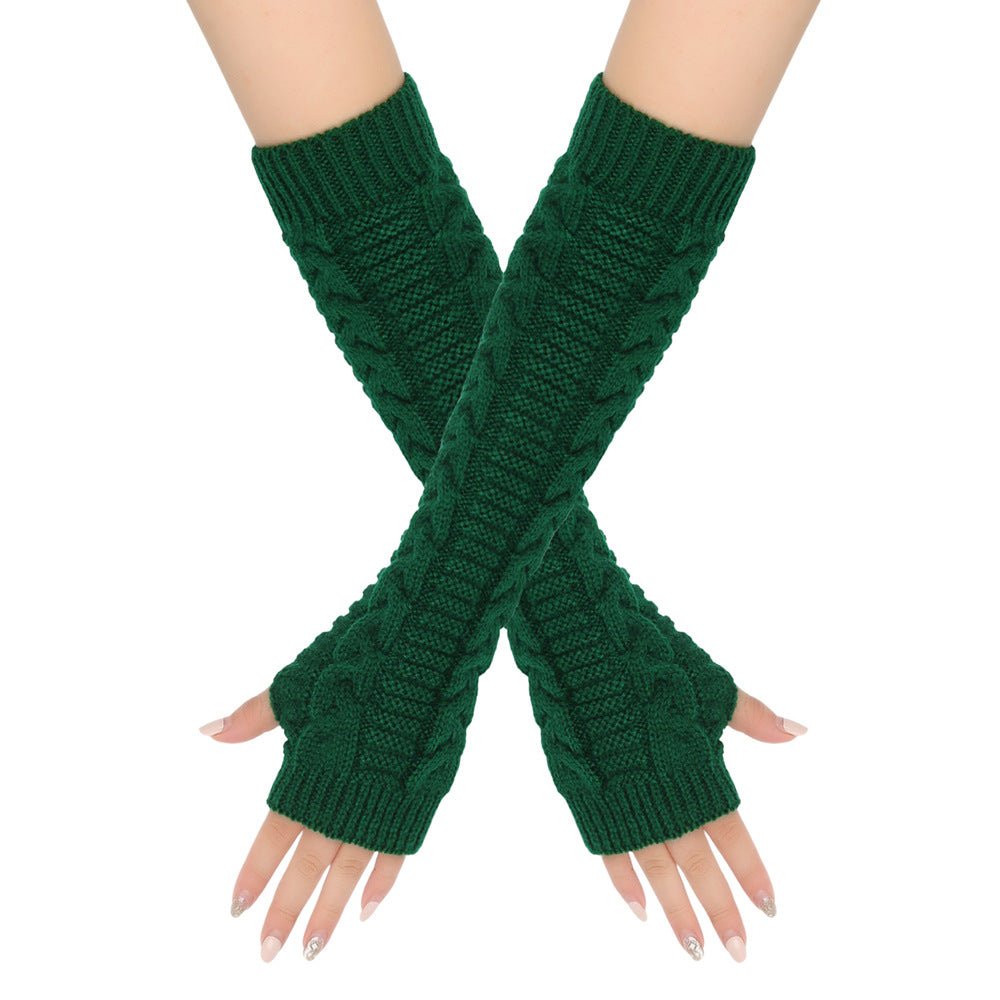 Cozy Warm Cable-Knit Arm Sleeve Covers (MAC310)