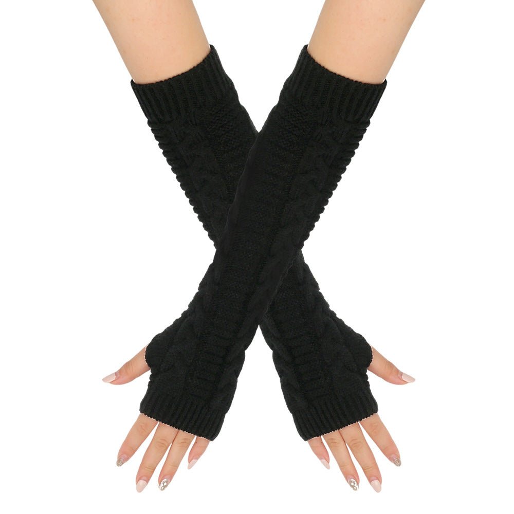 Cozy Warm Cable-Knit Arm Sleeve Covers (MAC310)