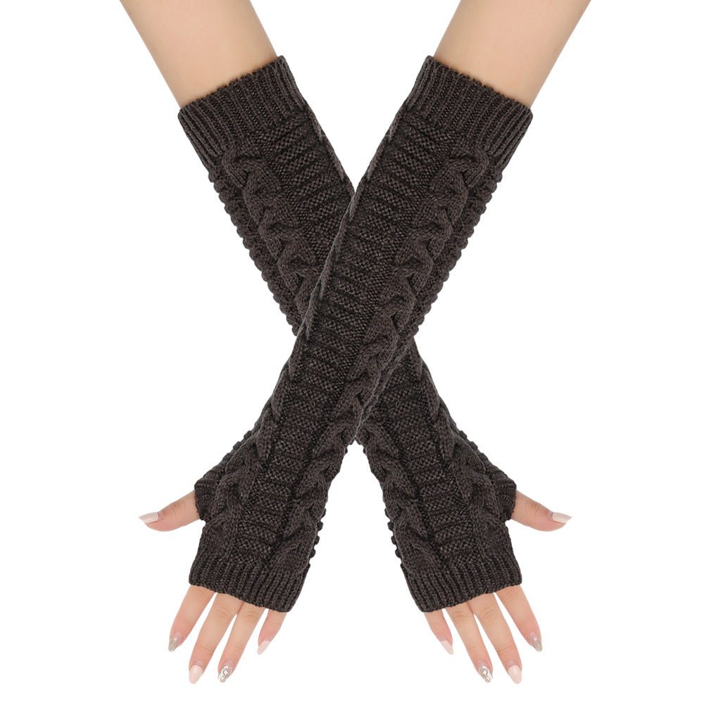 Cozy Warm Cable-Knit Arm Sleeve Covers (MAC310)