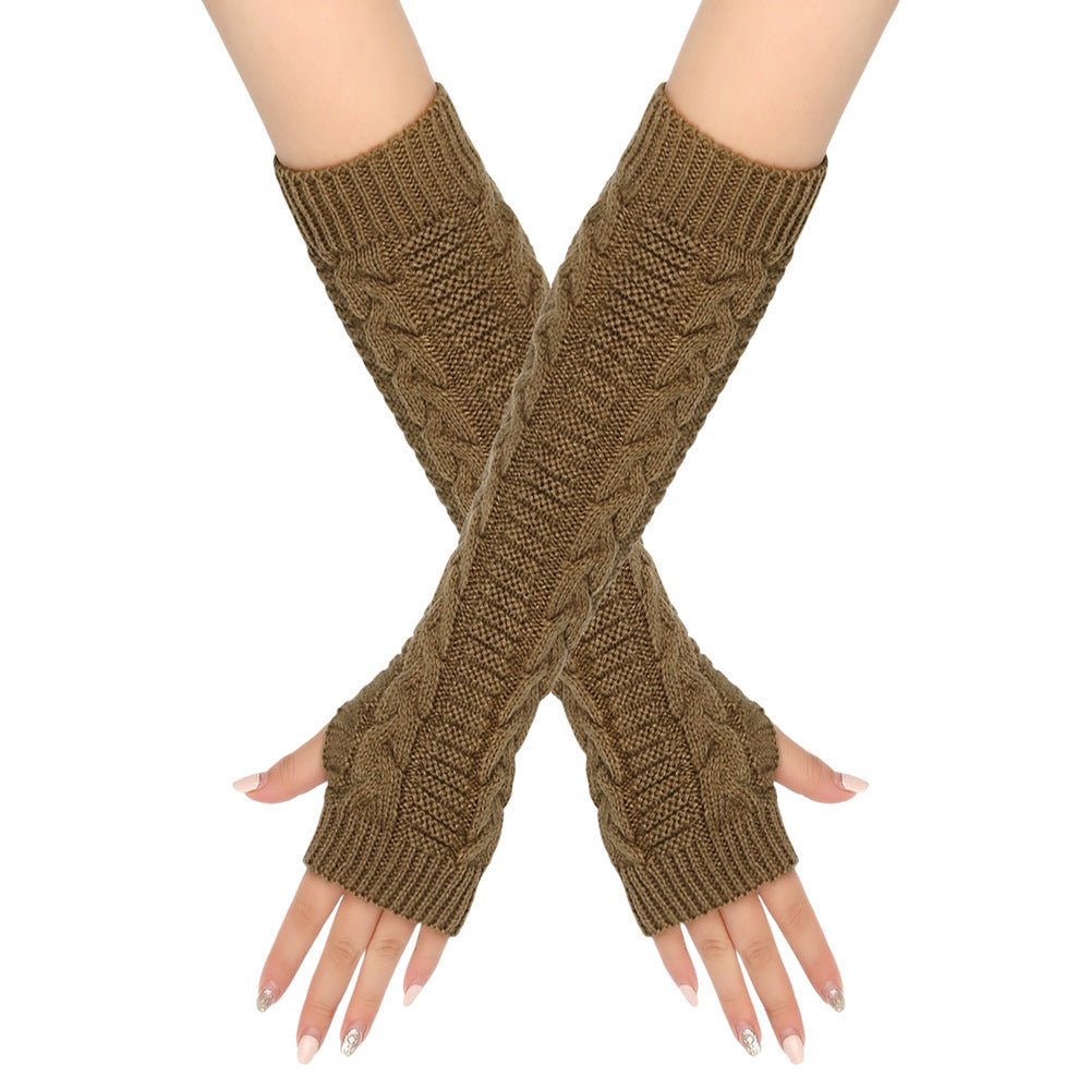 Cozy Warm Cable-Knit Arm Sleeve Covers (MAC310)