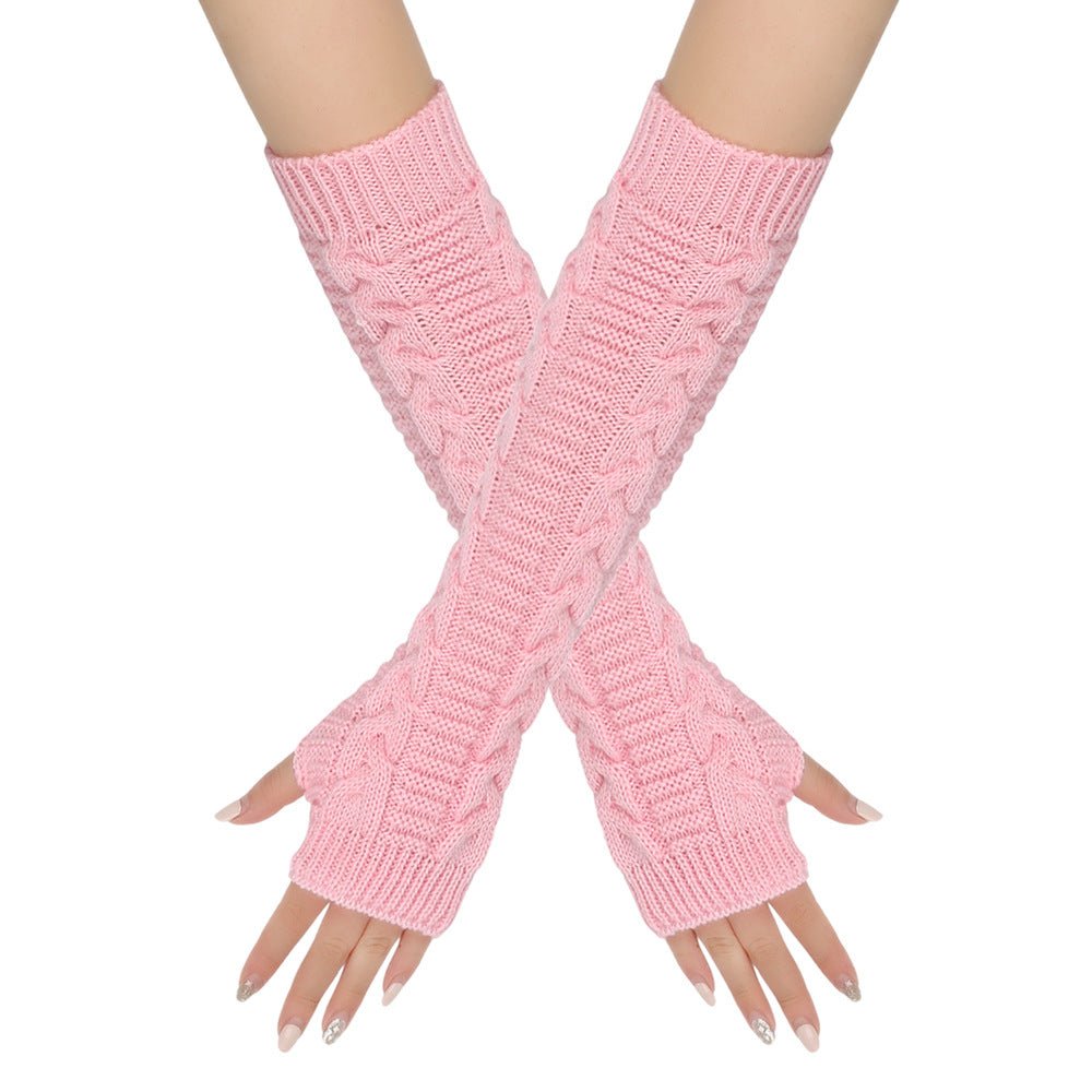 Cozy Warm Cable-Knit Arm Sleeve Covers (MAC310)