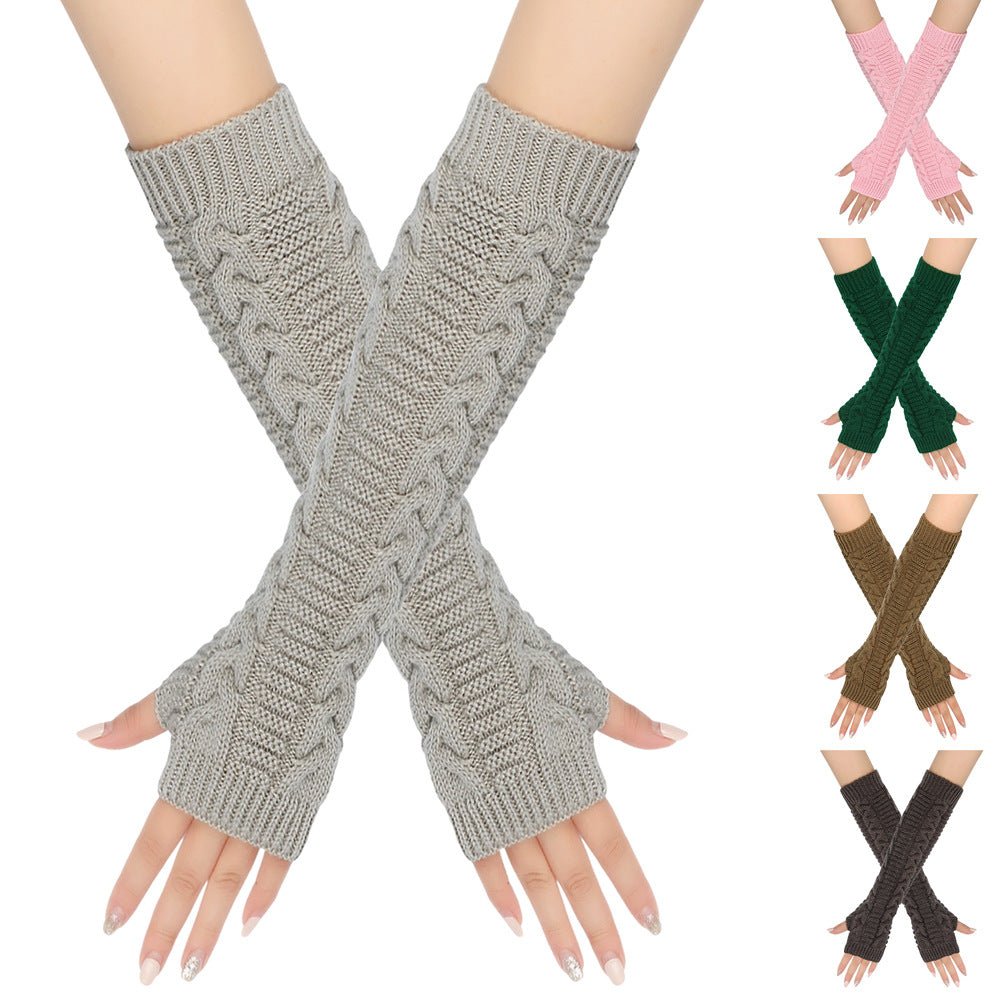 Cozy Warm Cable-Knit Arm Sleeve Covers (MAC310)
