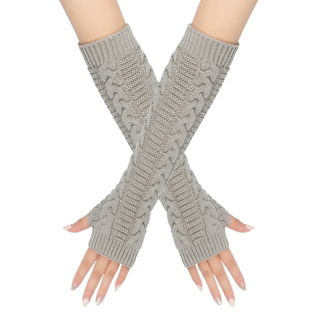 Cozy Warm Cable-Knit Arm Sleeve Covers (MAC310)