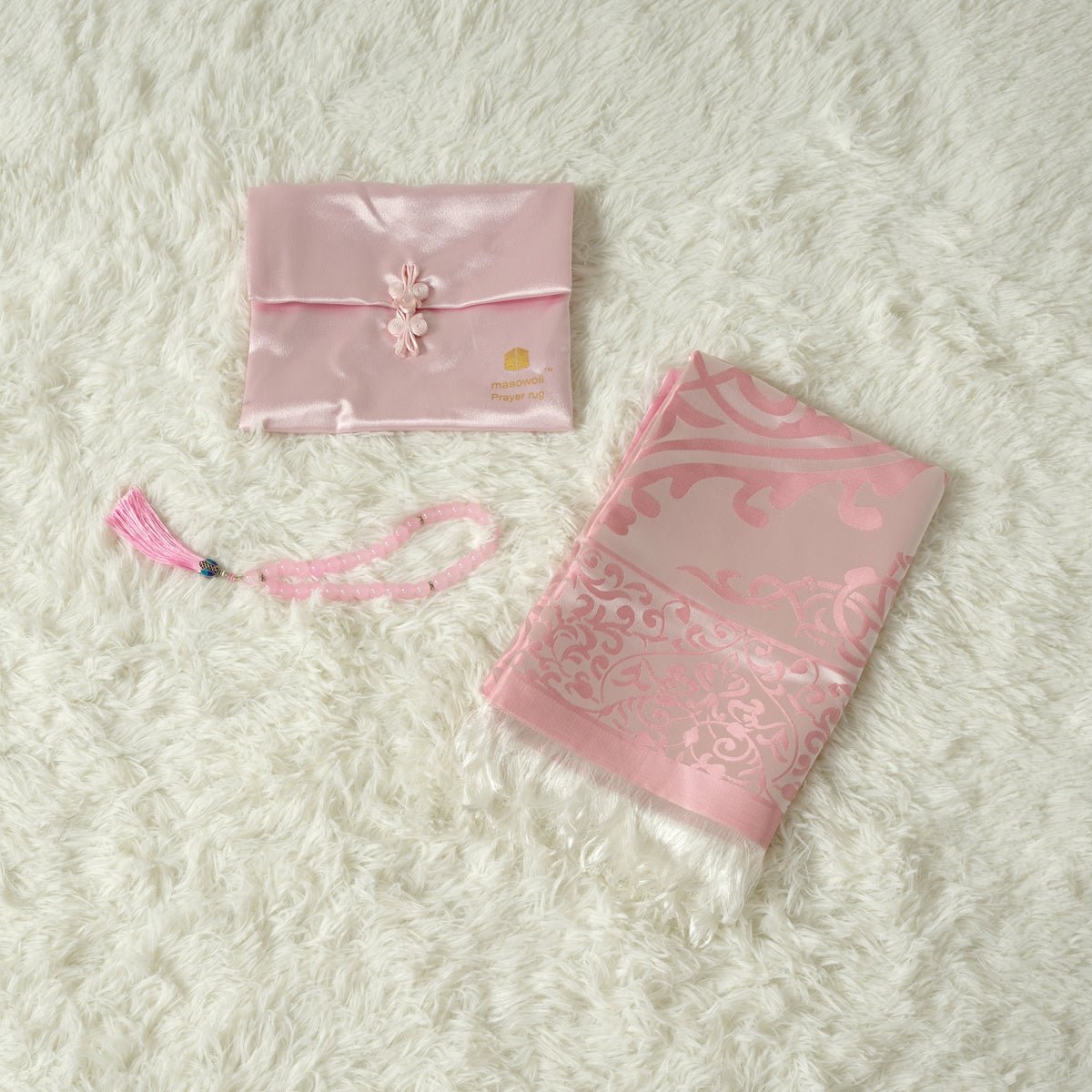 Eco-Friendly elegant Prayer Mat & Tasbeeh sets(MR066)