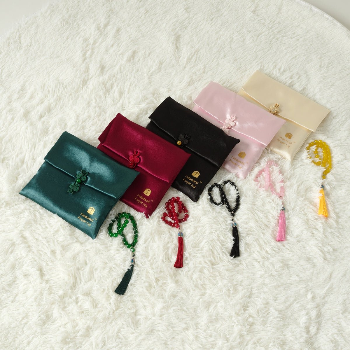 Eco-Friendly elegant Prayer Mat & Tasbeeh sets(MR066)