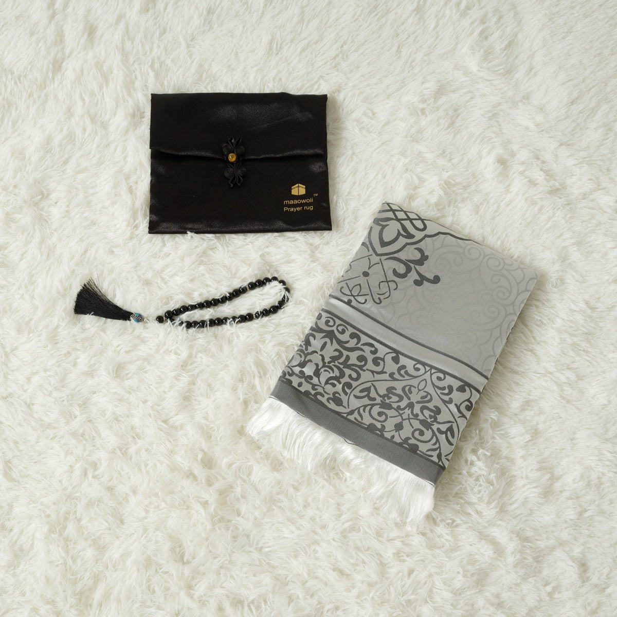 Eco-Friendly elegant Prayer Mat & Tasbeeh sets(MR066)