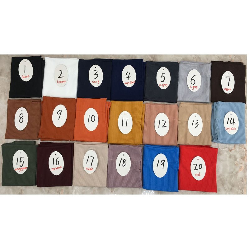 Elastic Ribbed Versatile Underscarf (MH192)