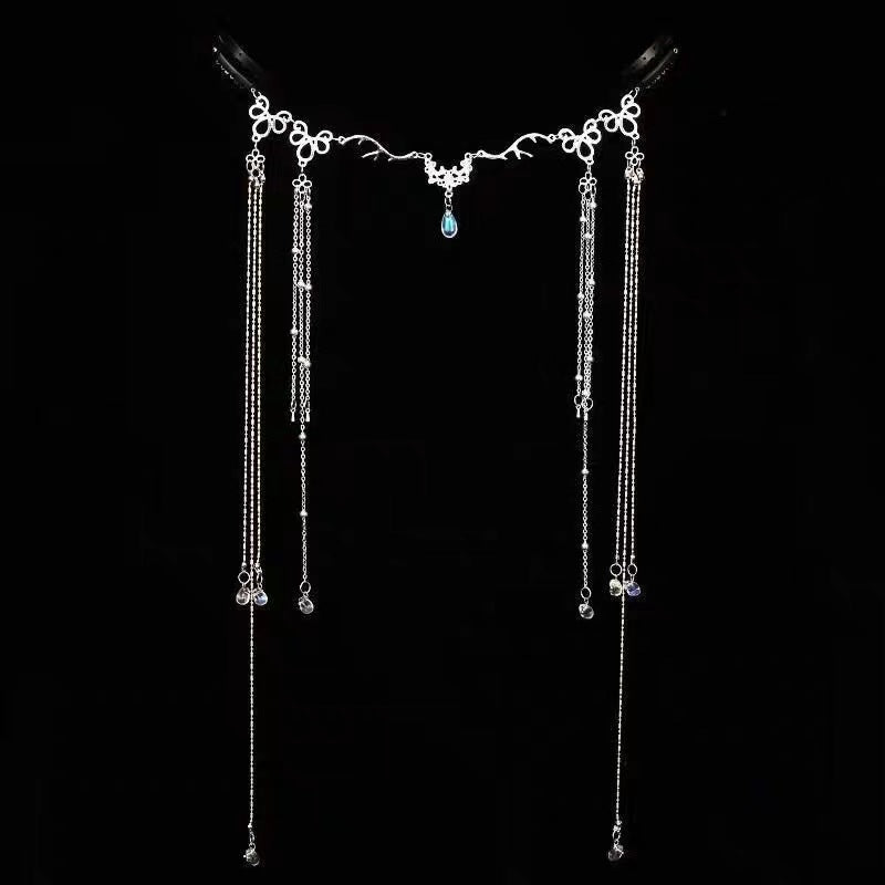 Elegance Crystal Teardrop Hair Jewelry Forehead Accent (MAC335)