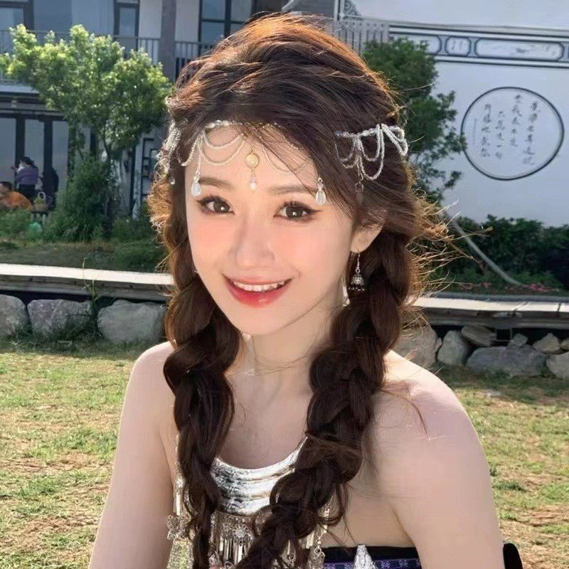 Elegance Crystal Teardrop Hair Jewelry Forehead Accent (MAC335)