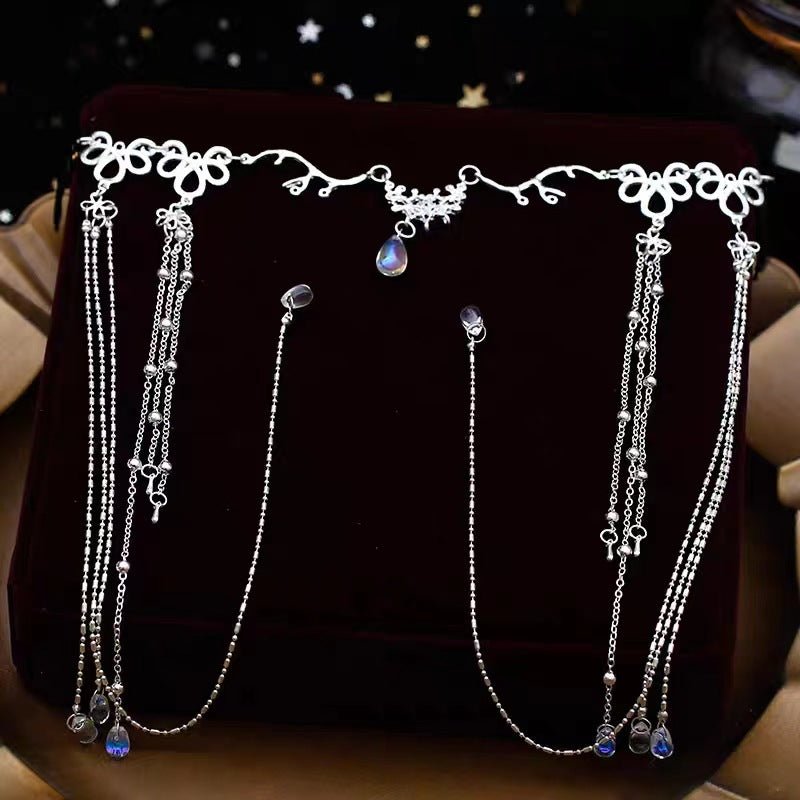 Elegance Crystal Teardrop Hair Jewelry Forehead Accent (MAC335)