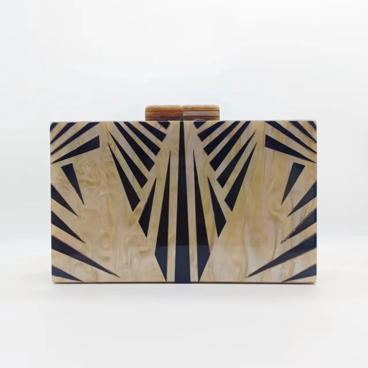 etro Zebra Pattern Dinner Bag Acrylic Shoulder Chain Clutch for Women(MAC255)