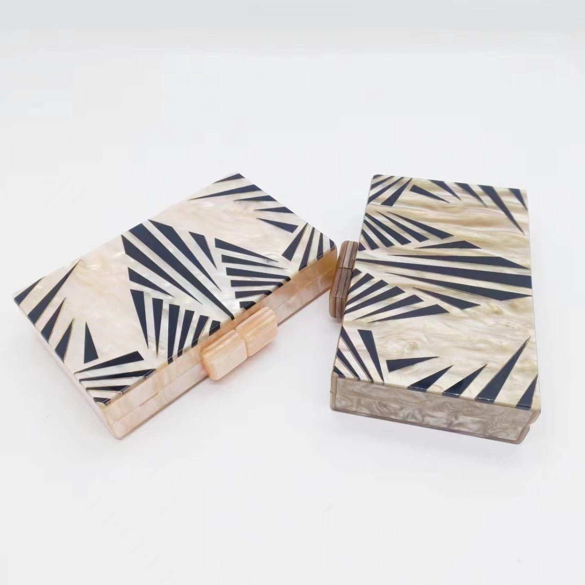 etro Zebra Pattern Dinner Bag Acrylic Shoulder Chain Clutch for Women(MAC255)