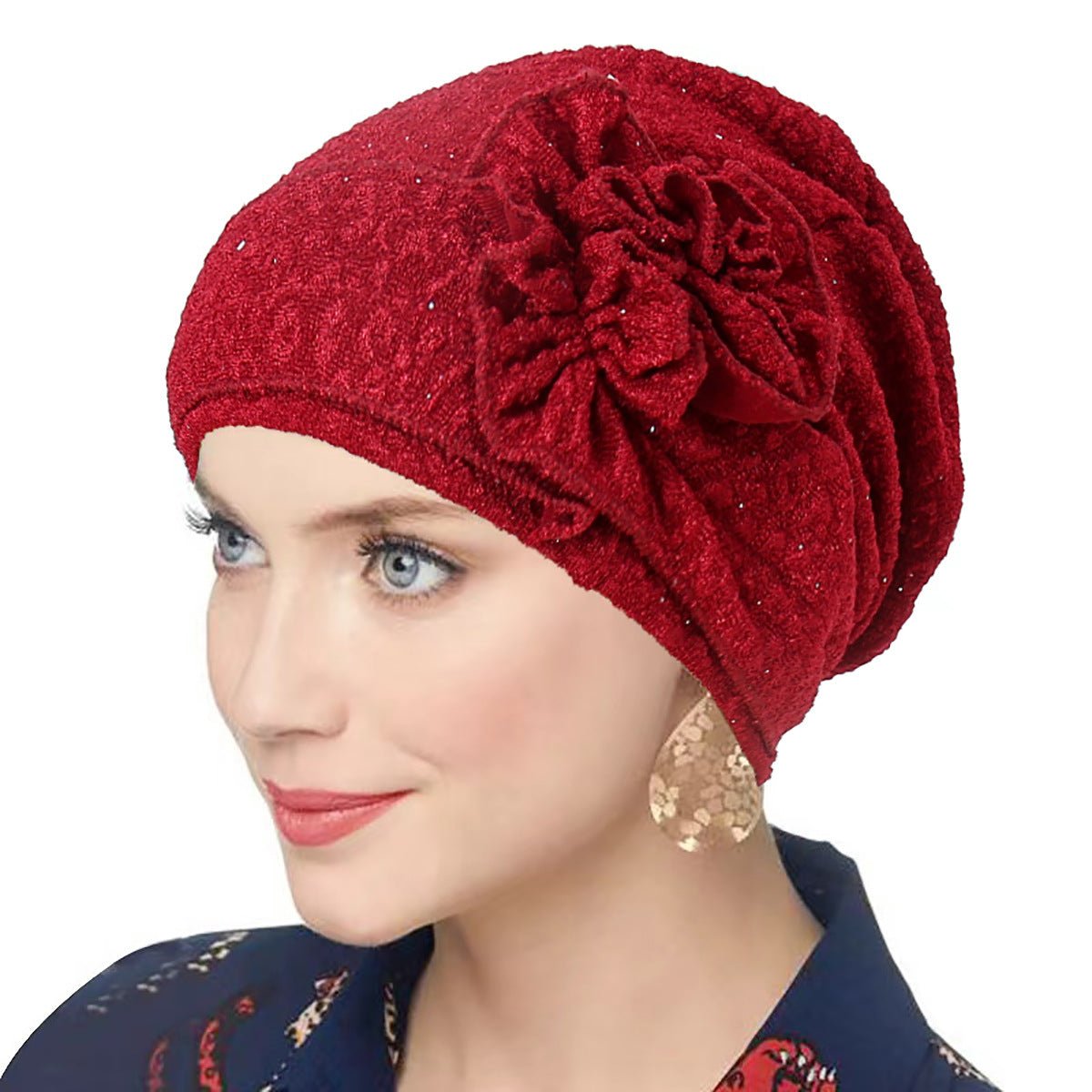 Fashion Women Solid Rose Flower Stretch Underscarf(MH112)