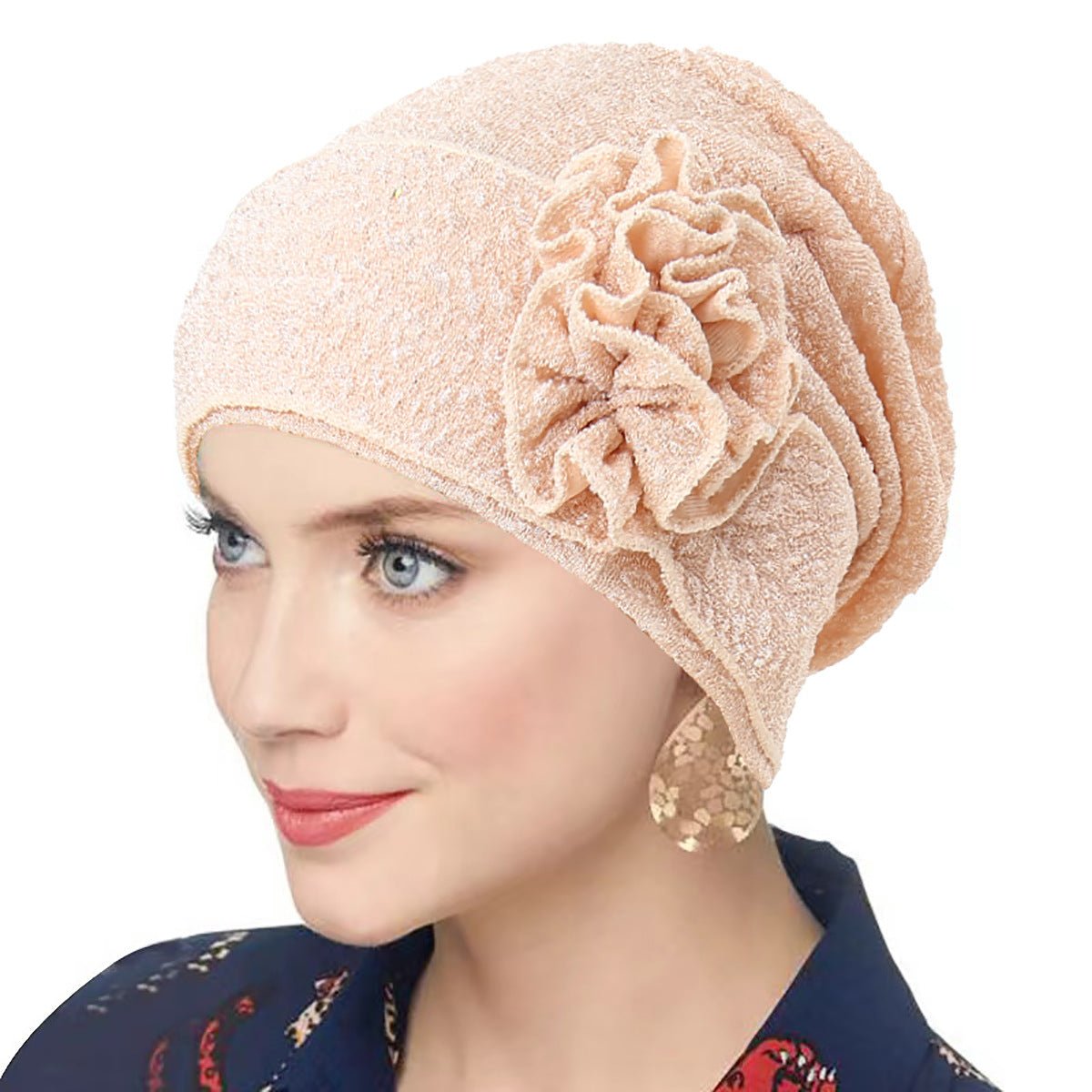 Fashion Women Solid Rose Flower Stretch Underscarf(MH112)