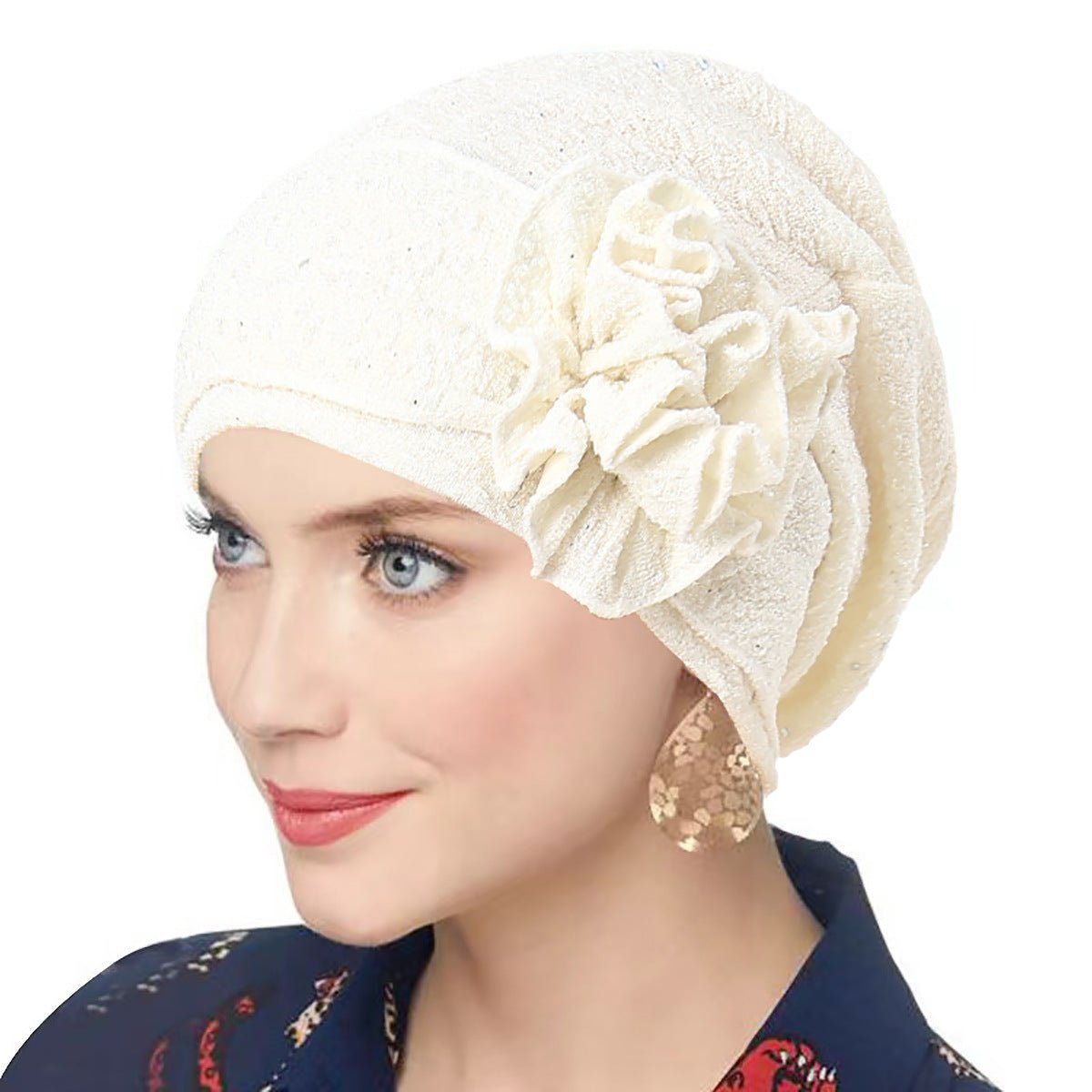 Fashion Women Solid Rose Flower Stretch Underscarf(MH112)