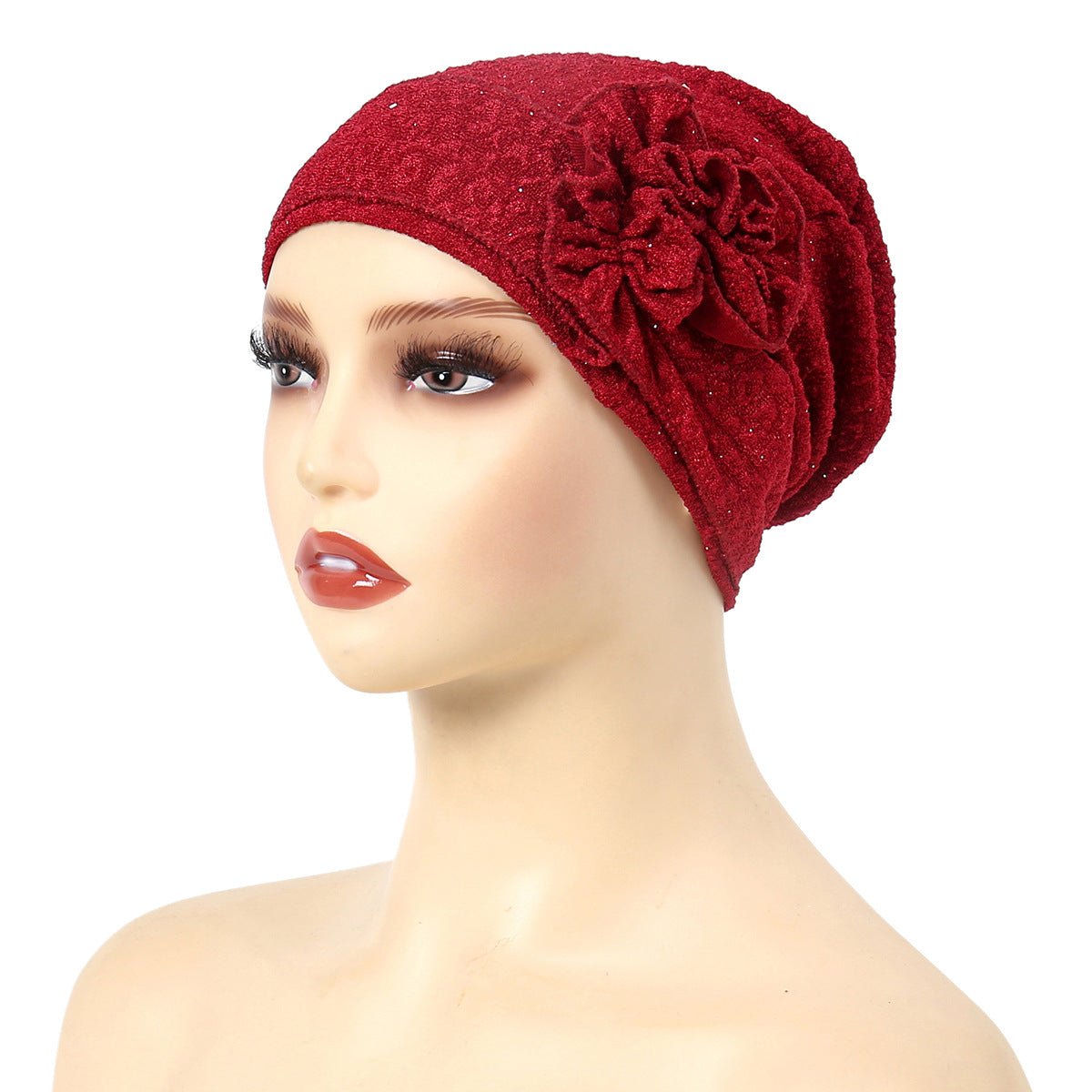 Fashion Women Solid Rose Flower Stretch Underscarf(MH112)