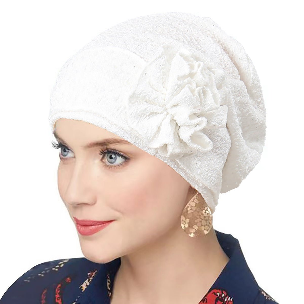 Fashion Women Solid Rose Flower Stretch Underscarf(MH112)