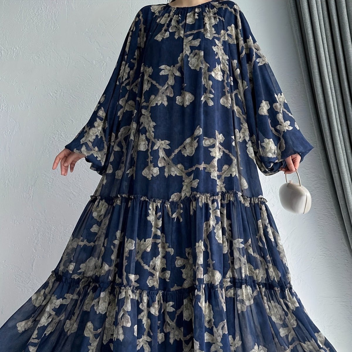 Floral Chiffon Dress(MA409)