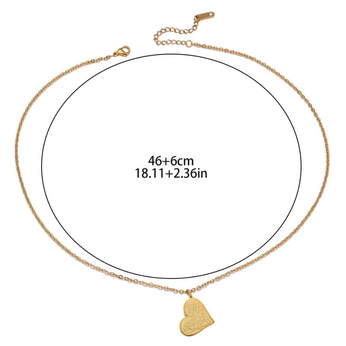High-End Engraved Love Titanium Steel Necklace (MAC232)(WITH GIFT BOX)