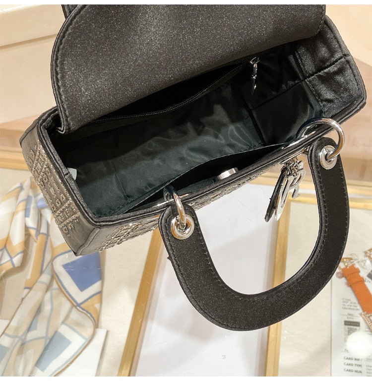 Hot diamond heavy industry high-end satin Princess Diana bag(MAC220)