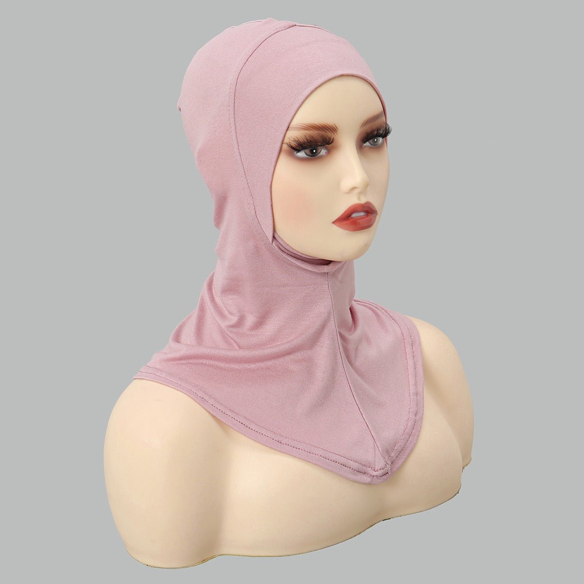 Luxury Single Layer Premium Mercerized Cotton Undercap Hijab Cap with Chin Coverage (MH117)