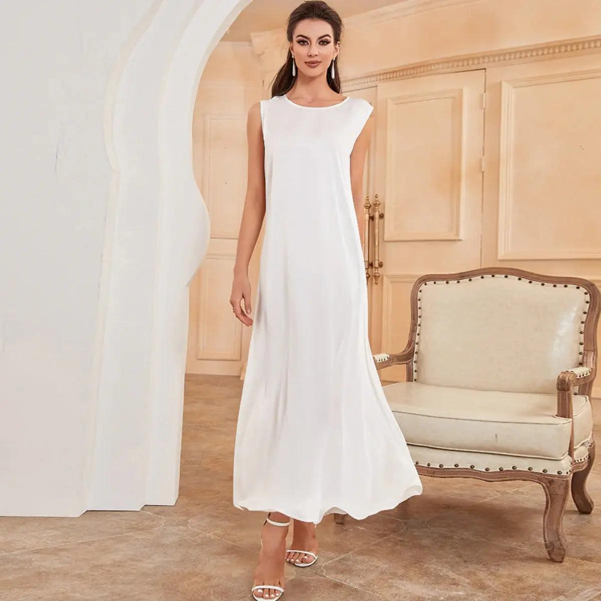 Satin Sleeveless Inner Dress (MA037)