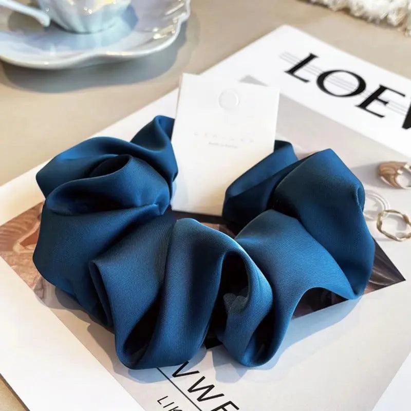 MAC011 hijab scrunchies,satin hair accessories