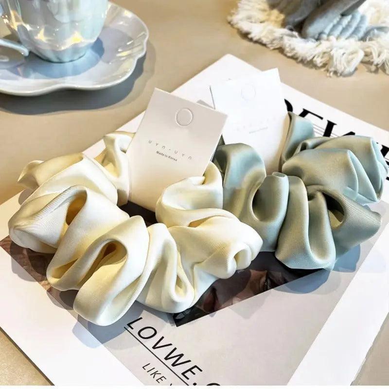 MAC011 hijab scrunchies,satin hair accessories