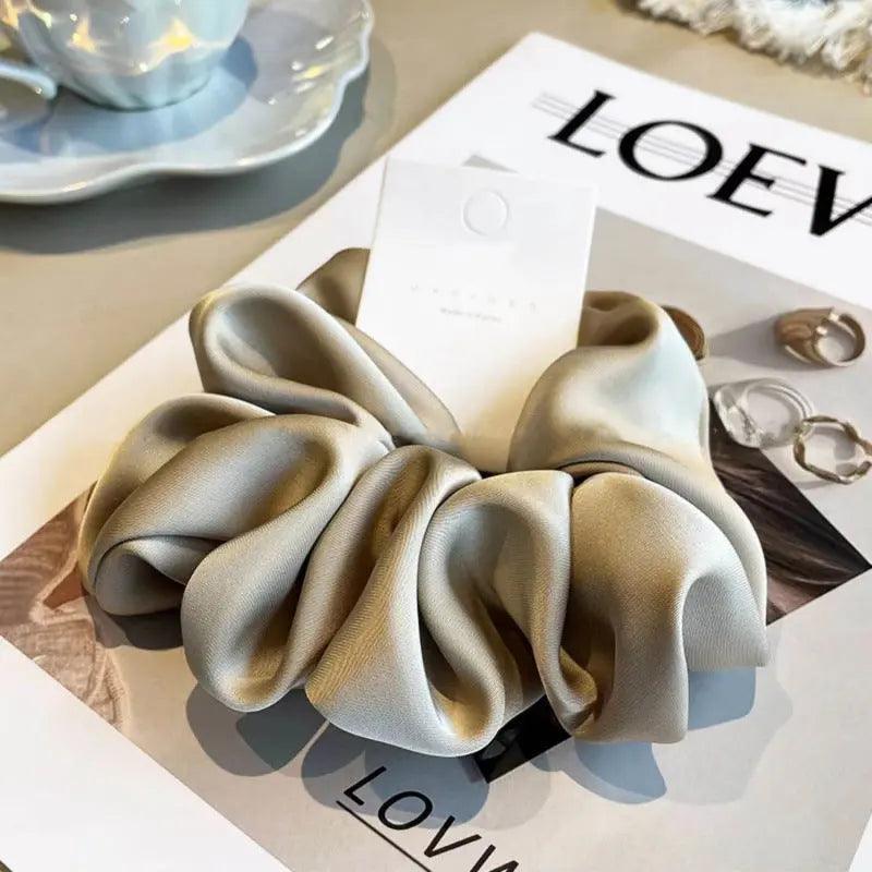 MAC011 hijab scrunchies,satin hair accessories