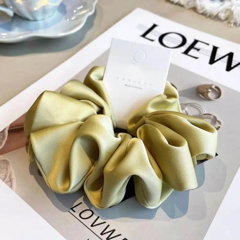 MAC011 hijab scrunchies,satin hair accessories