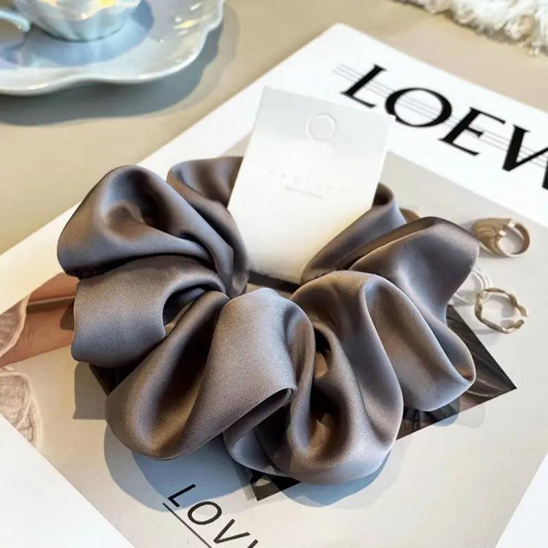 MAC011 hijab scrunchies,satin hair accessories