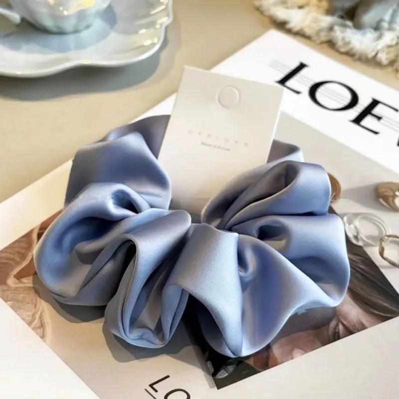 MAC011 hijab scrunchies,satin hair accessories