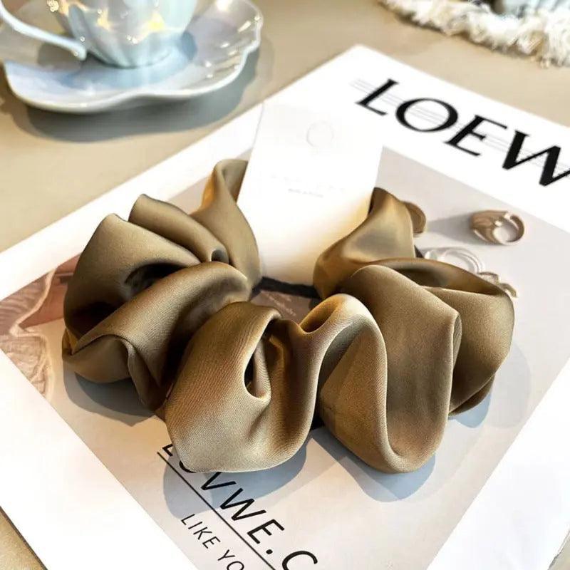 MAC011 hijab scrunchies,satin hair accessories