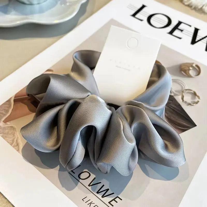 MAC011 hijab scrunchies,satin hair accessories
