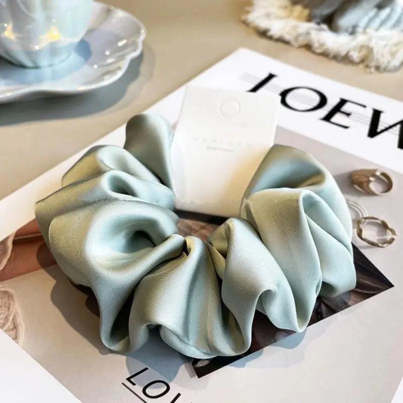 MAC011 hijab scrunchies,satin hair accessories