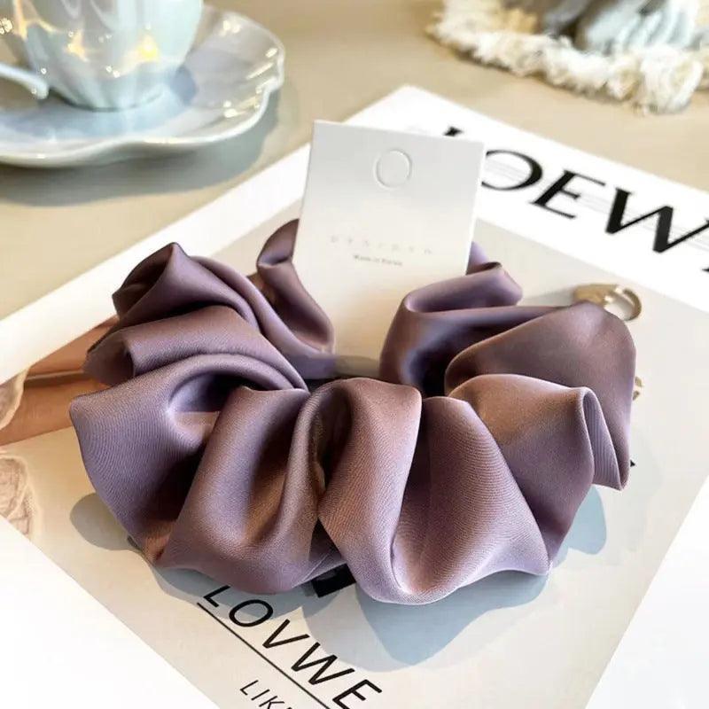 MAC011 hijab scrunchies,satin hair accessories