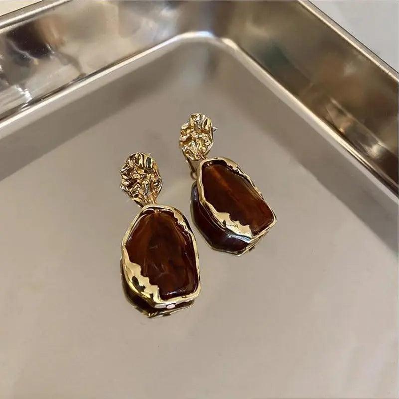 MAC065 Needle Pendant Vintage Geometry Acrylic Earrings