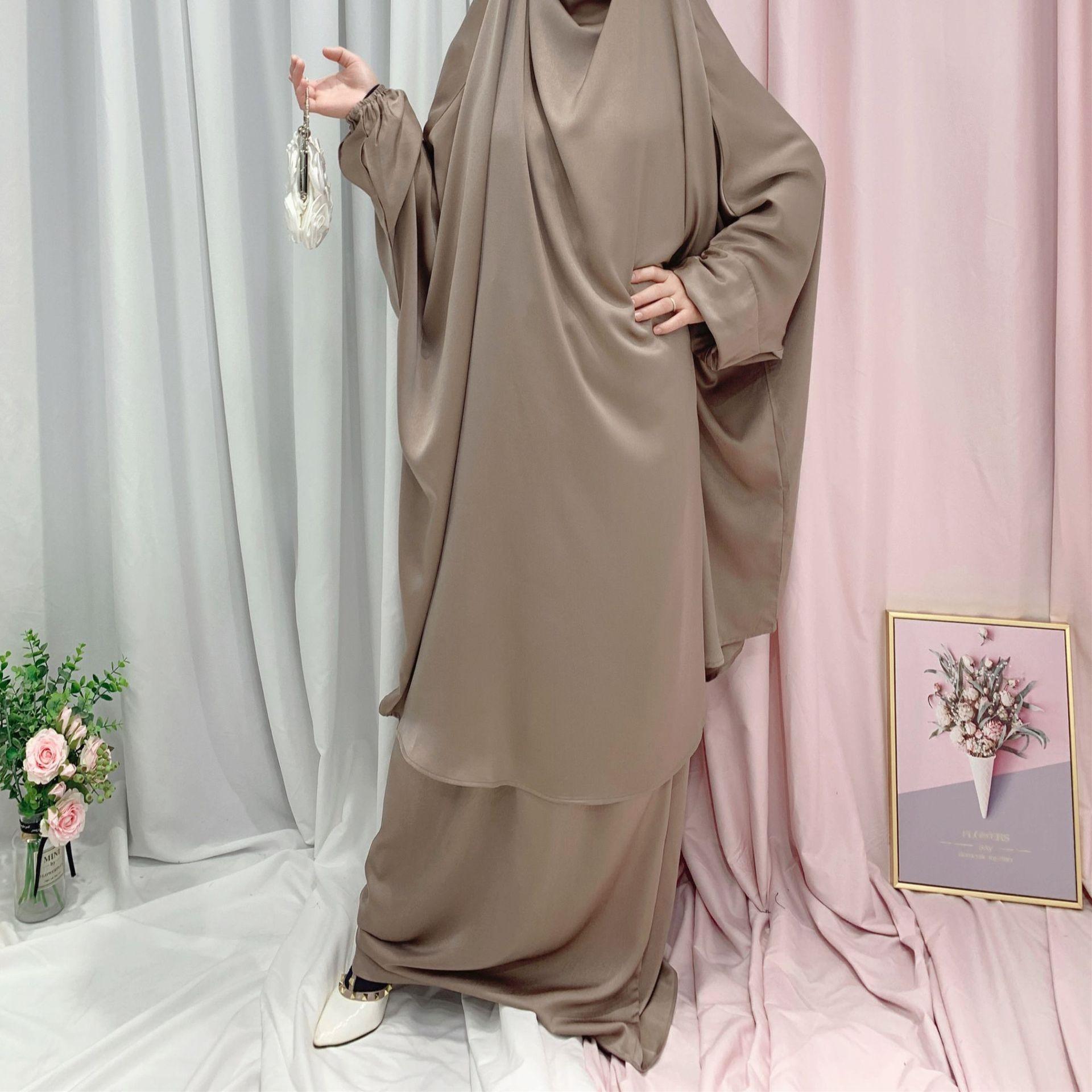MJ008 Nida Fabric 2-Piece Set Jilbab