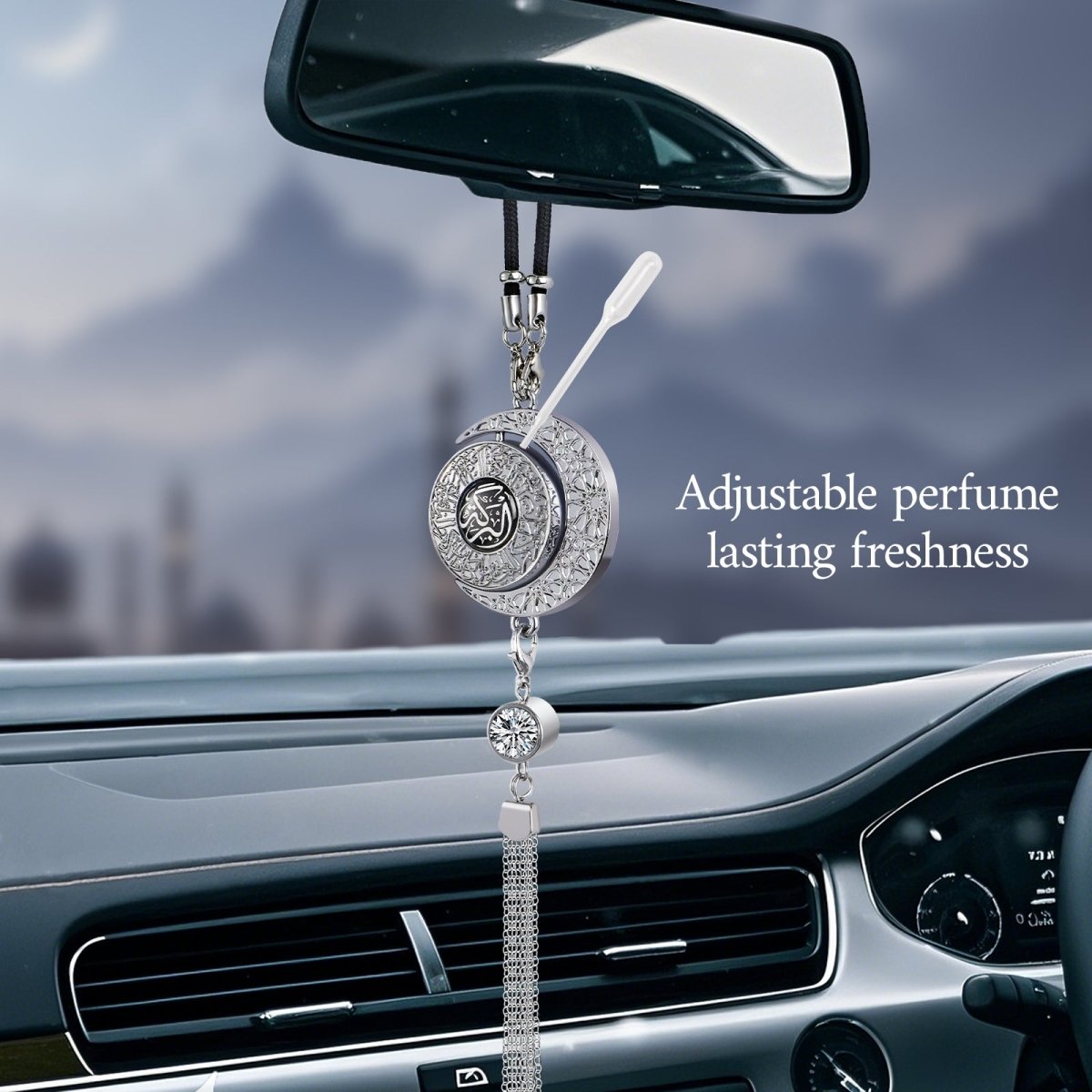 Islamic Hanging Car Accessory Made From Alloy | Quranic Ayat Car Hanging Ornament(MAC238)