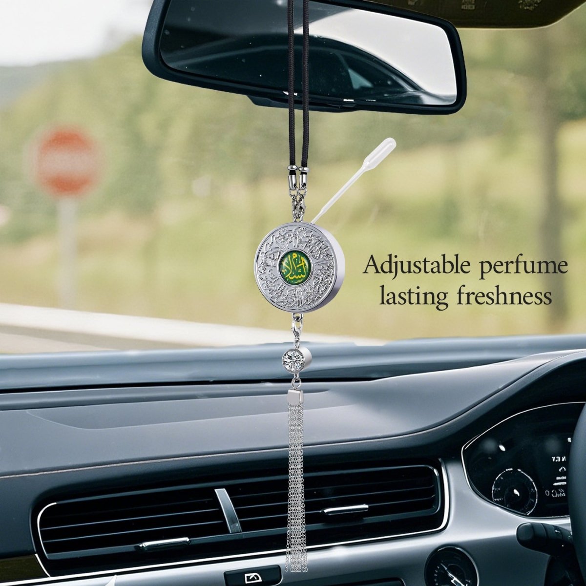 Islamic Hanging Car Accessory Made From Alloy | Quranic Ayat Car Hanging Ornament(MAC238)