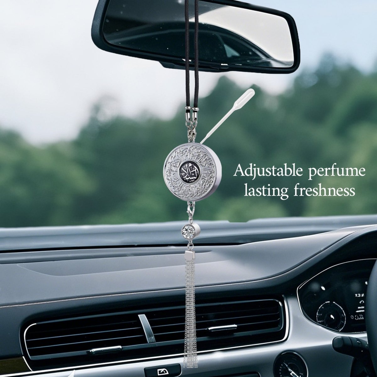 Islamic Hanging Car Accessory Made From Alloy | Quranic Ayat Car Hanging Ornament(MAC238)