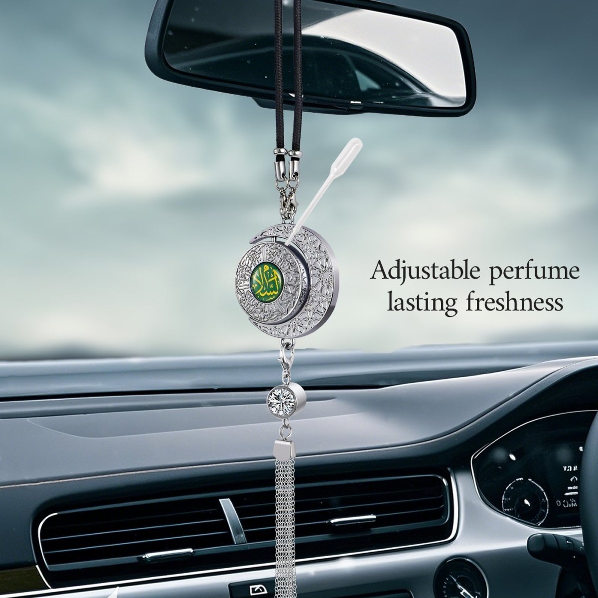 Islamic Hanging Car Accessory Made From Alloy | Quranic Ayat Car Hanging Ornament(MAC238)